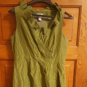 JCrew ruffle neck cocktail dress